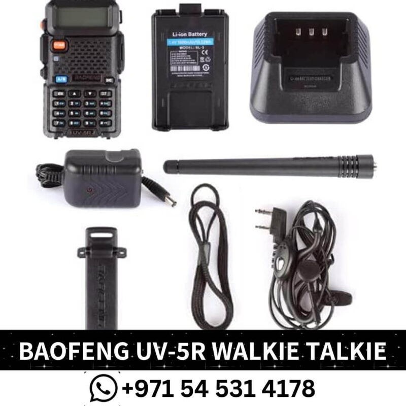 Buy BAOFENG UV 5R Dual Band Walkie Talkie in Dubai - BAOFENG Walkie Talkie Dubai - Radio Device shop near me dubai - walkie talkie dubai shop near me shop dubai