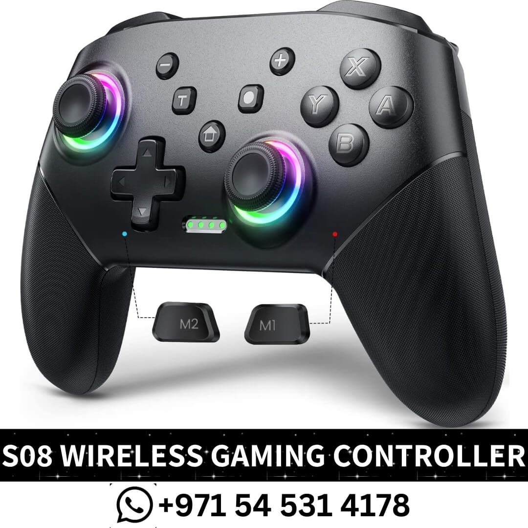 Buy S08 Wireless Controller for PS - S08 Wireless Gaming Controller Dubai- Wireless Gaming Controller Dubai - Gaming Controller dubai near me front view