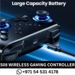 Buy S08 Wireless Controller for PS - S08 Wireless Gaming Controller Dubai- Wireless Gaming Controller Dubai - Gaming Controller dubai near me large battery