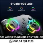 Buy S08 Wireless Controller for PS - S08 Wireless Gaming Controller Dubai- Wireless Gaming Controller Dubai - Gaming Controller dubai near me rgb color