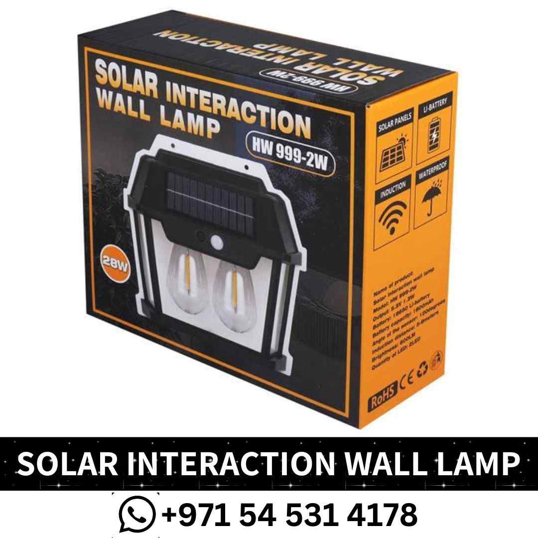 Waterproof HW 999 Solar Interaction Wall Lamp in Dubai, UAE Near Me