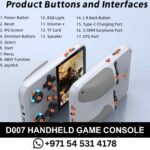 Buy D007 Handheld Game Console with Linux System, Dual 3D Joystick, 10000+ Classic Games, and 128G Memory Card for ultimate gaming fun. near me