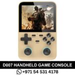 yellow Buy D007 Handheld Game Console with Linux System, Dual 3D Joystick, 10000+ Classic Games, and 128G Memory Card for ultimate gaming fun